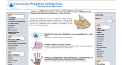Desktop Screenshot of consorzioprogettosolidarieta.it