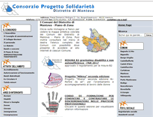 Tablet Screenshot of consorzioprogettosolidarieta.it